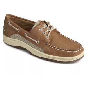 Sperry Top Sider Men's Size 14w Boat Shoes Billfish 3-Eye Beige Leather NEW